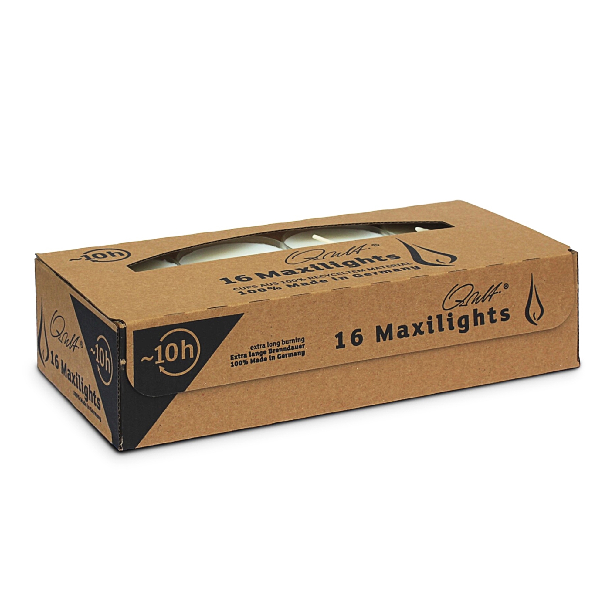 Qult Farluce Maxilights - 16 Teelichter - Ø 56 x 27 mm